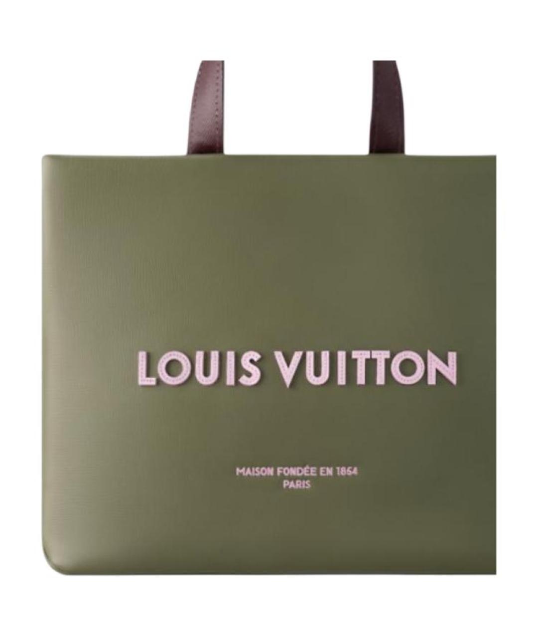 LOUIS VUITTON Хаки сумка тоут, фото 5