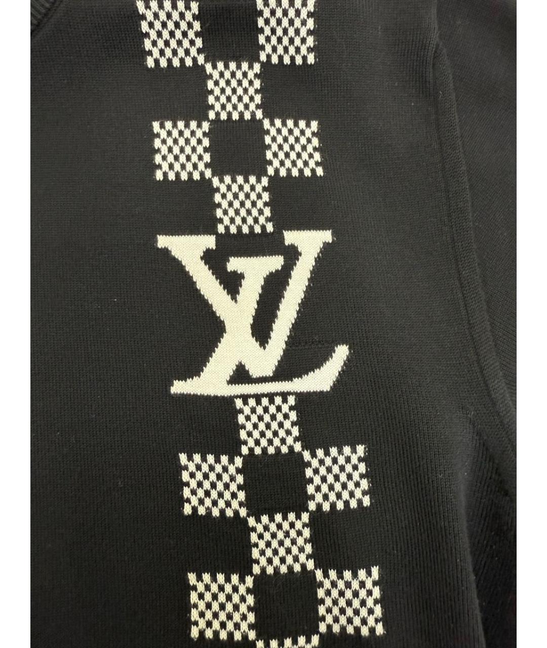 LOUIS VUITTON Черный хлопковый джемпер / свитер, фото 7