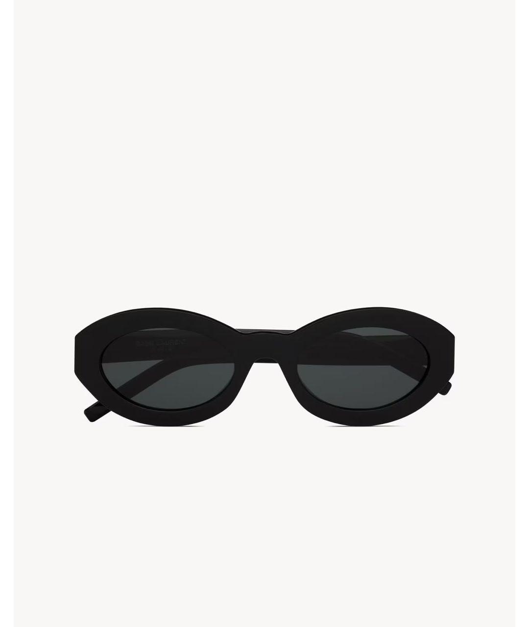SAINT LAURENT Черные пластиковые солнцезащитные очки, фото 3