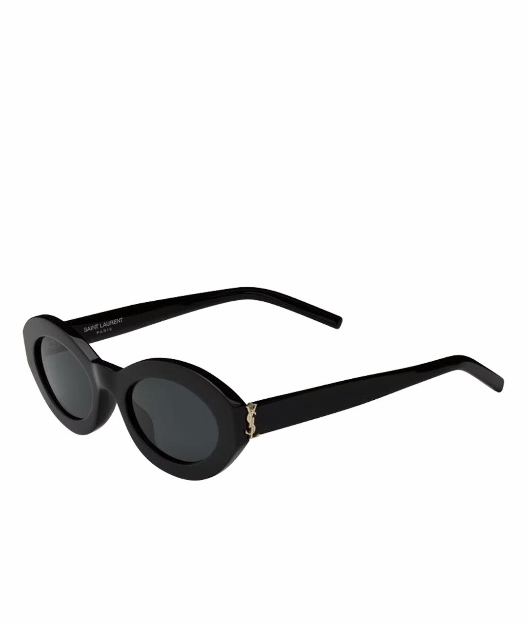 SAINT LAURENT Черные пластиковые солнцезащитные очки, фото 1
