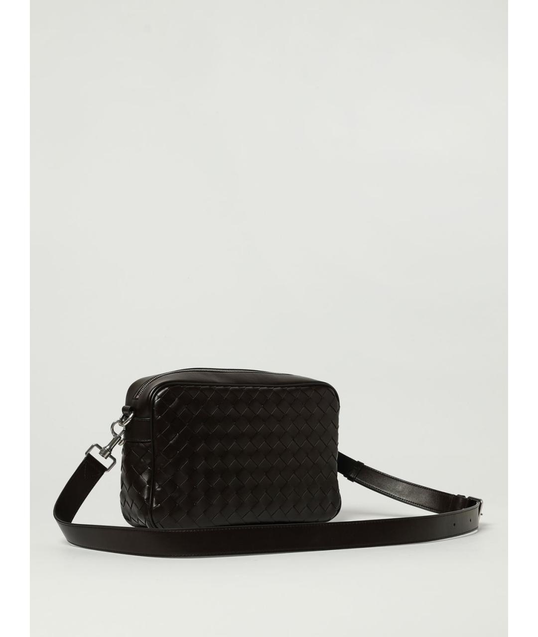 BOTTEGA VENETA Коричневая кожаная сумка на плечо, фото 3