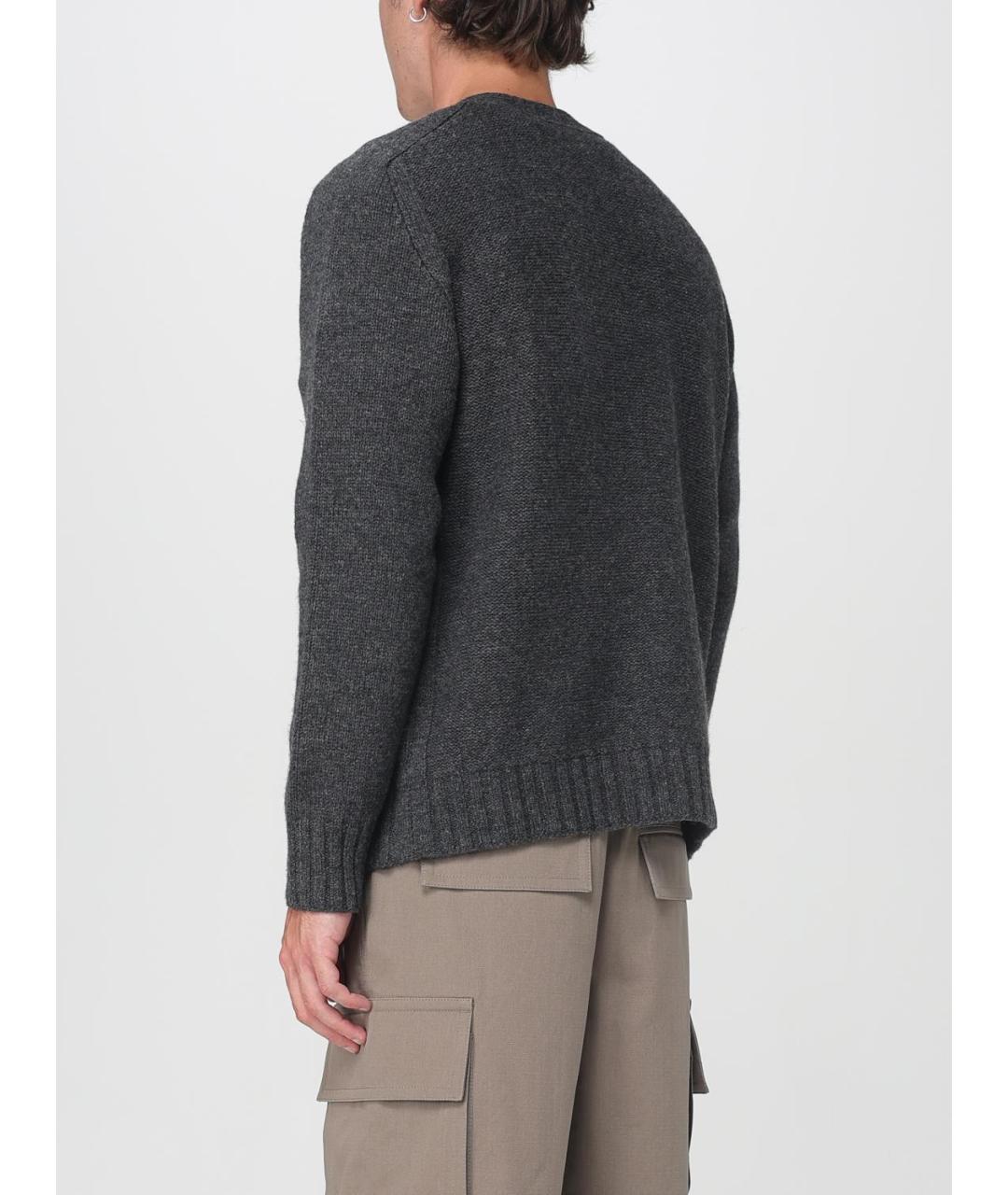 BOTTEGA VENETA Антрацитовый кардиган, фото 4