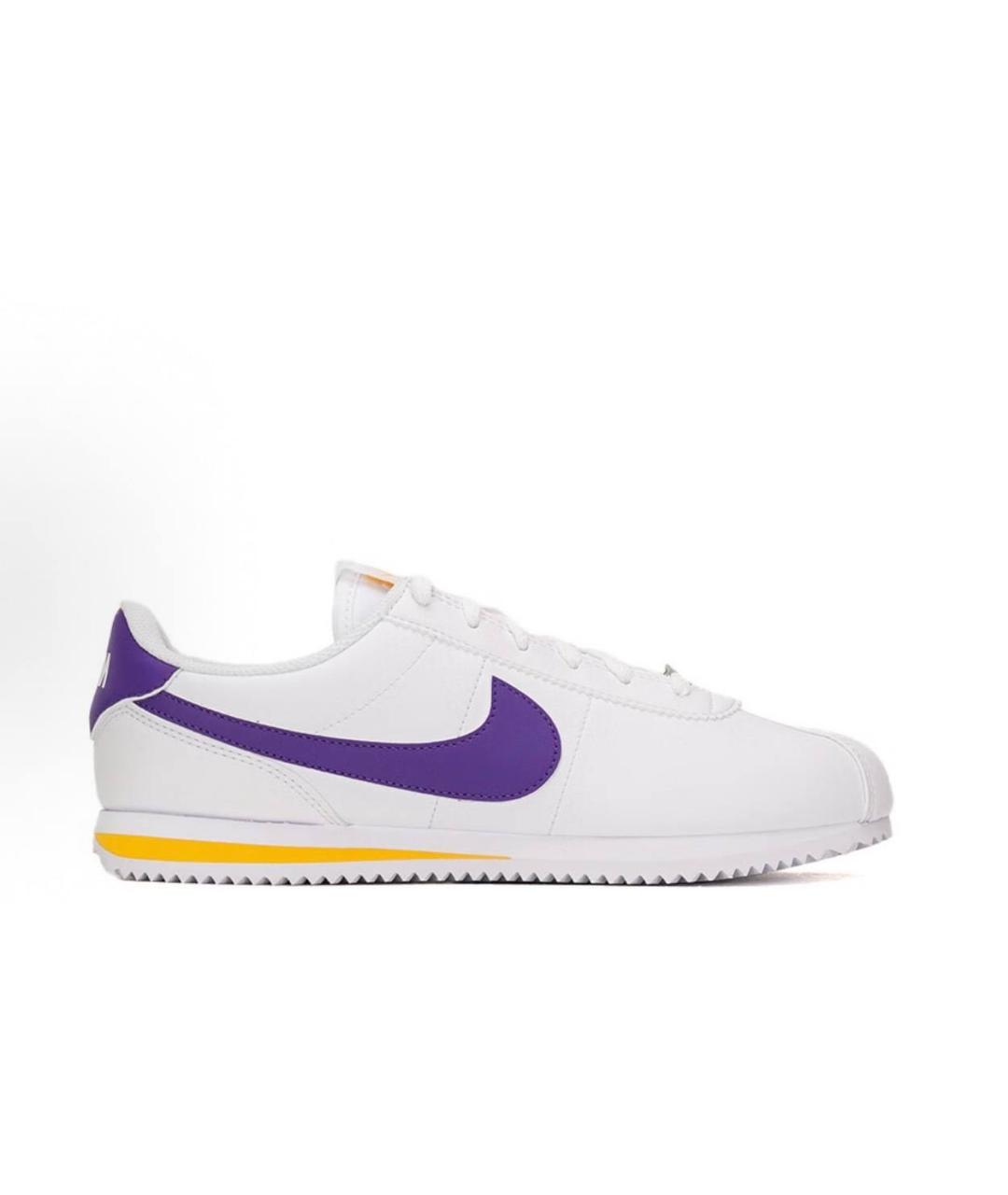 NIKE Белые кожаные низкие кроссовки / кеды, фото 5