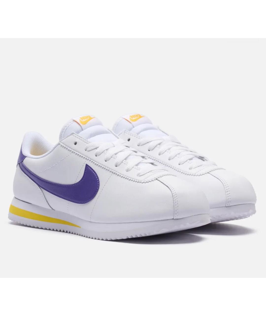 NIKE Белые кожаные низкие кроссовки / кеды, фото 2