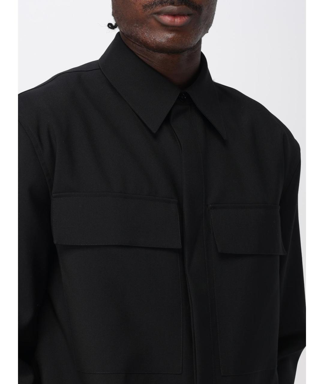 JIL SANDER Черная кэжуал рубашка, фото 6