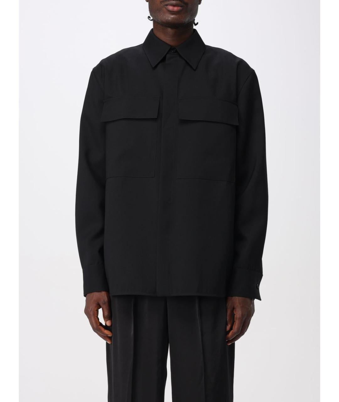 JIL SANDER Черная кэжуал рубашка, фото 2