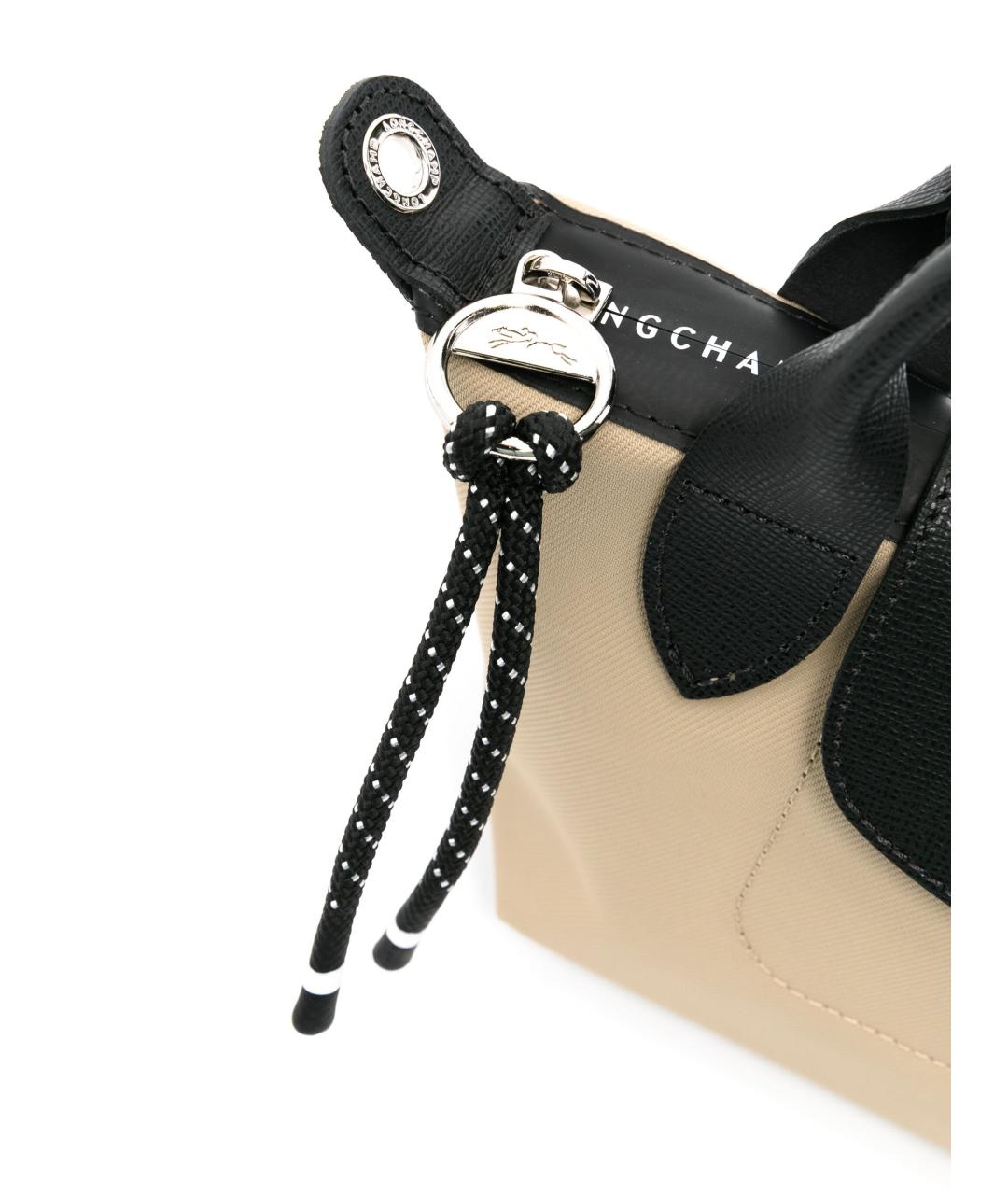 LONGCHAMP Бежевая синтетическая сумка тоут, фото 3