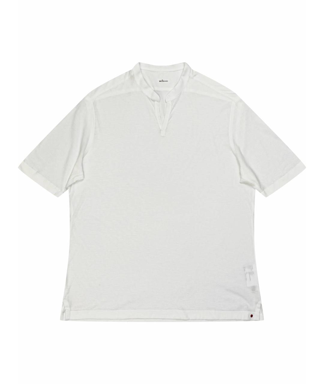 KITON Белая хлопковая футболка, фото 1
