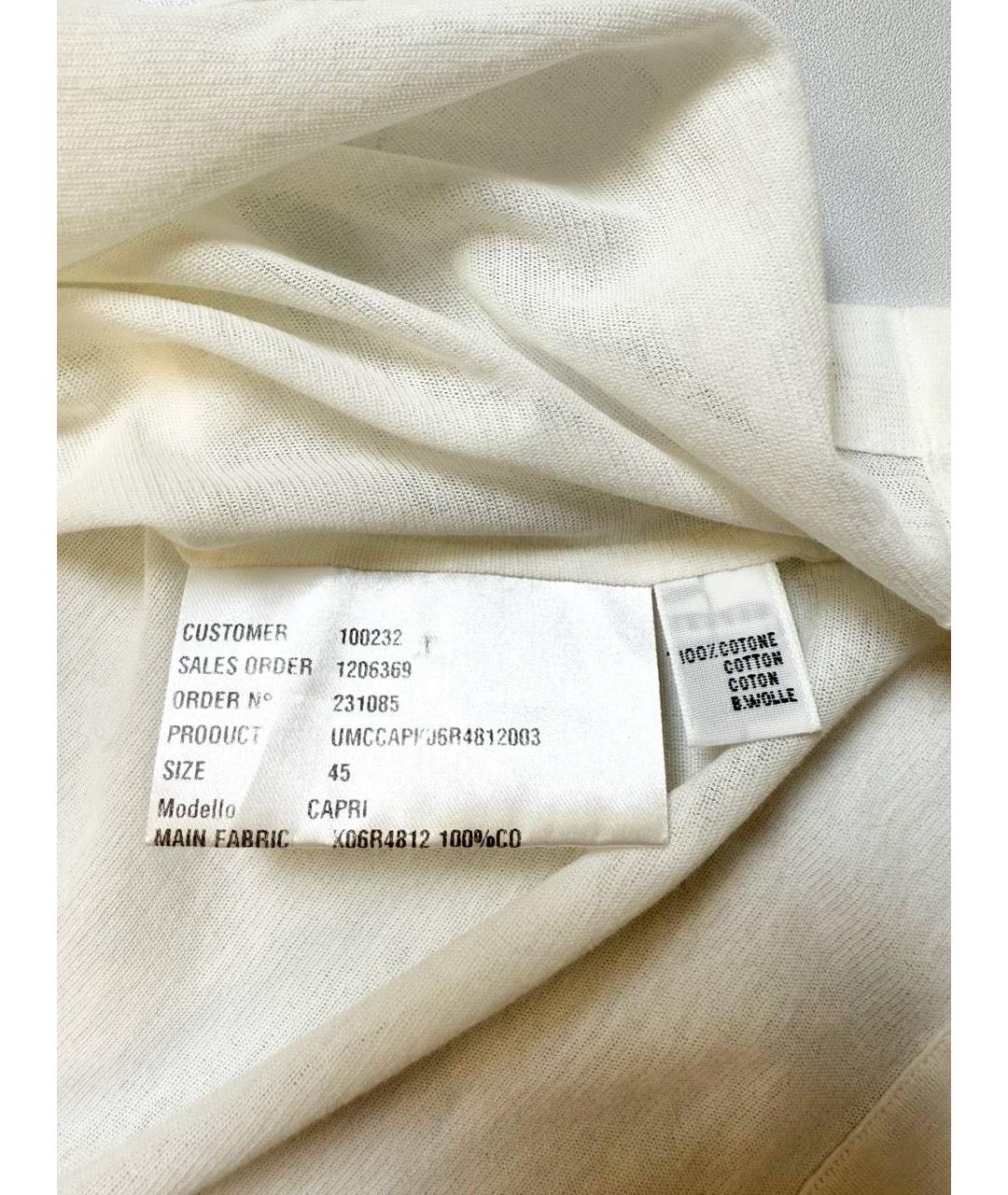 KITON Белая хлопковая футболка, фото 4