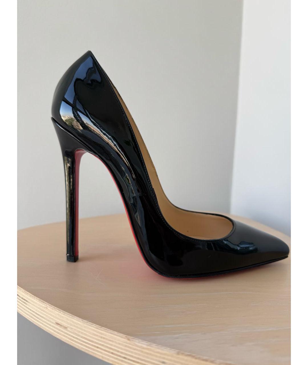 CHRISTIAN LOUBOUTIN Черные туфли из лакированной кожи, фото 9
