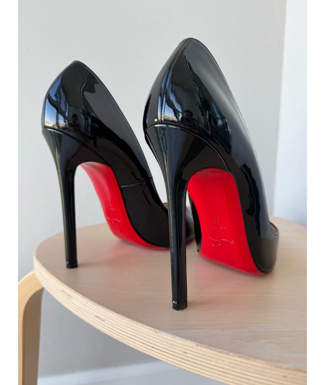 CHRISTIAN LOUBOUTIN Черные туфли из лакированной кожи, фото 5