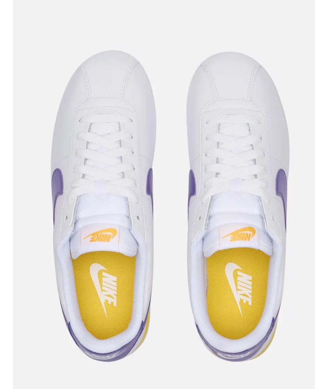 NIKE Белые кожаные кроссовки, фото 3