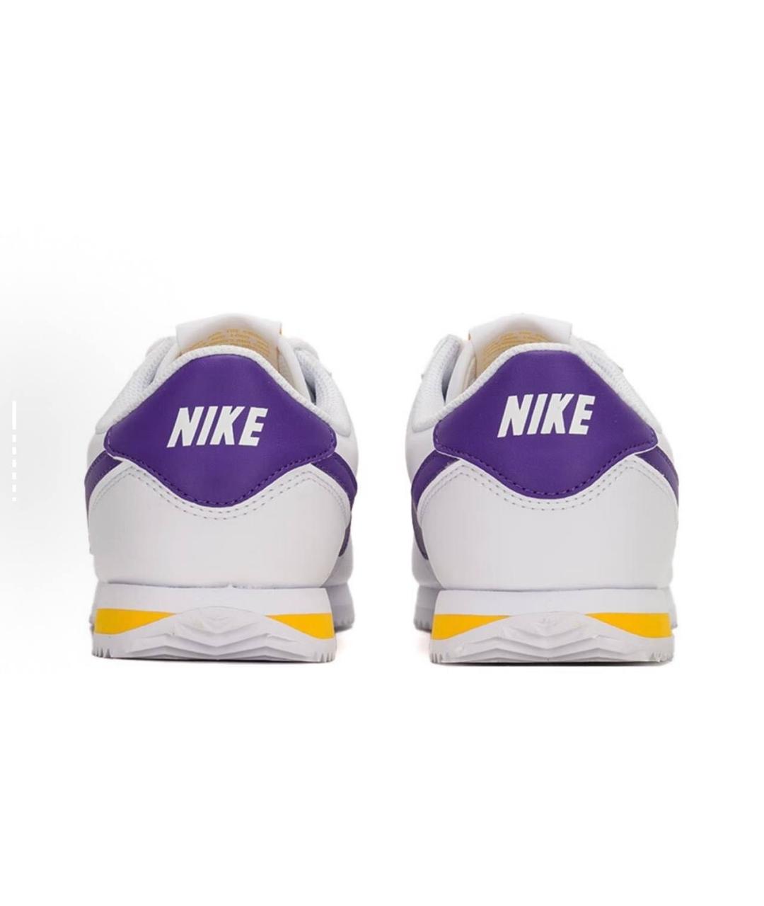 NIKE Белые кожаные кроссовки, фото 4