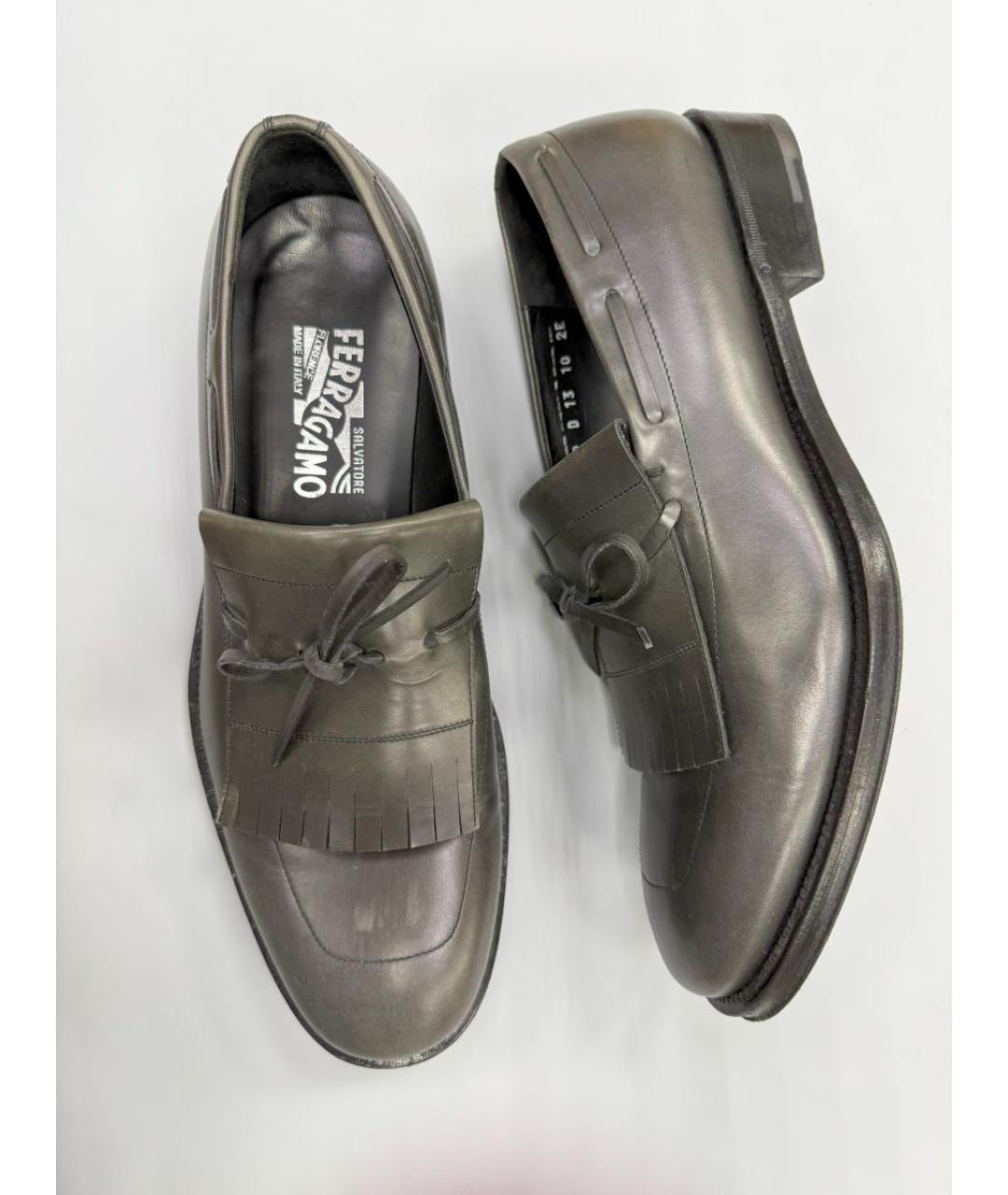 FERRAGAMO Кожаные лоферы, фото 8