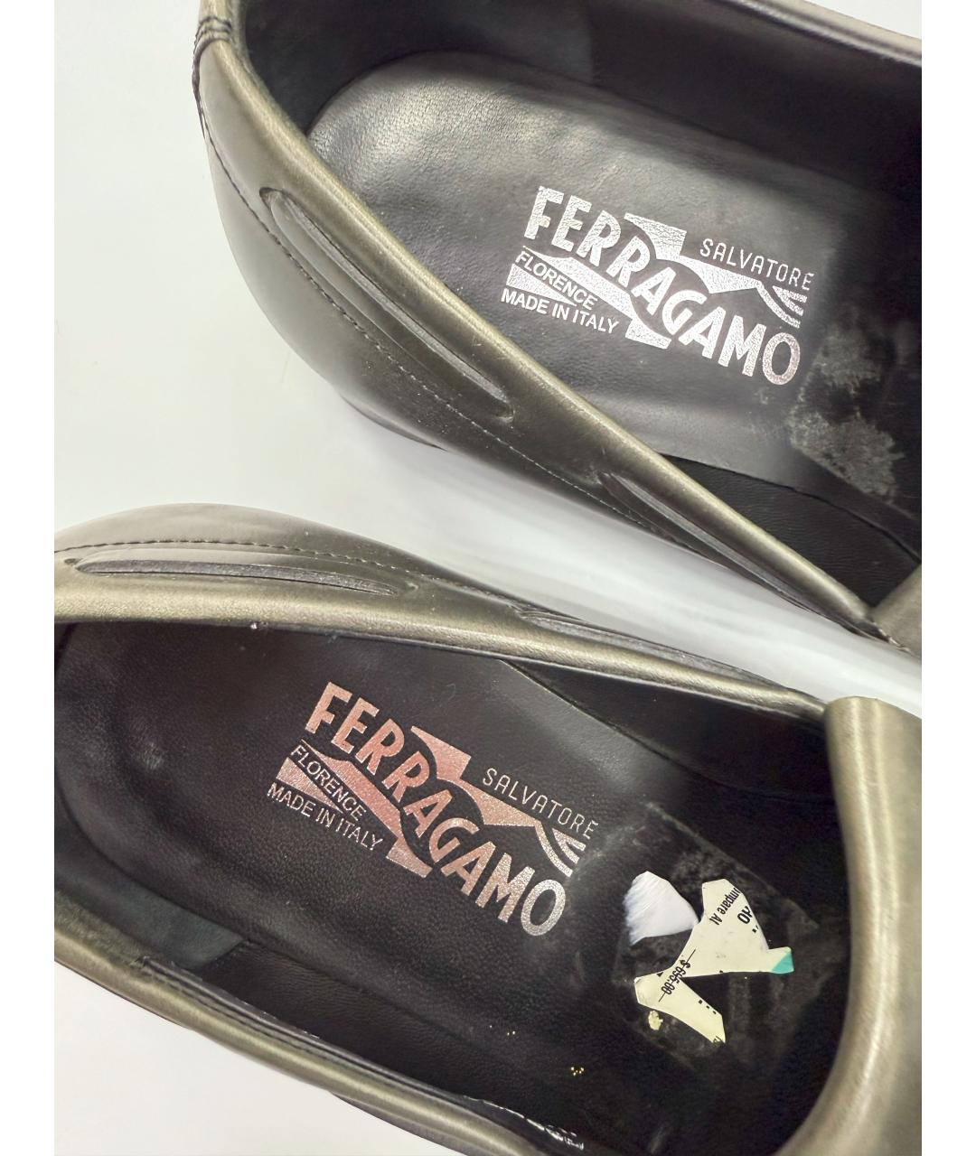 FERRAGAMO Кожаные лоферы, фото 5