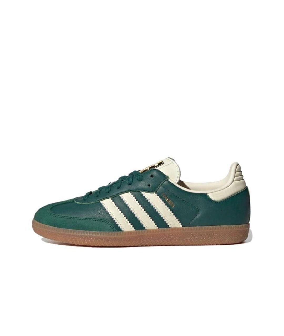 ADIDAS Хаки кожаные кеды, фото 5