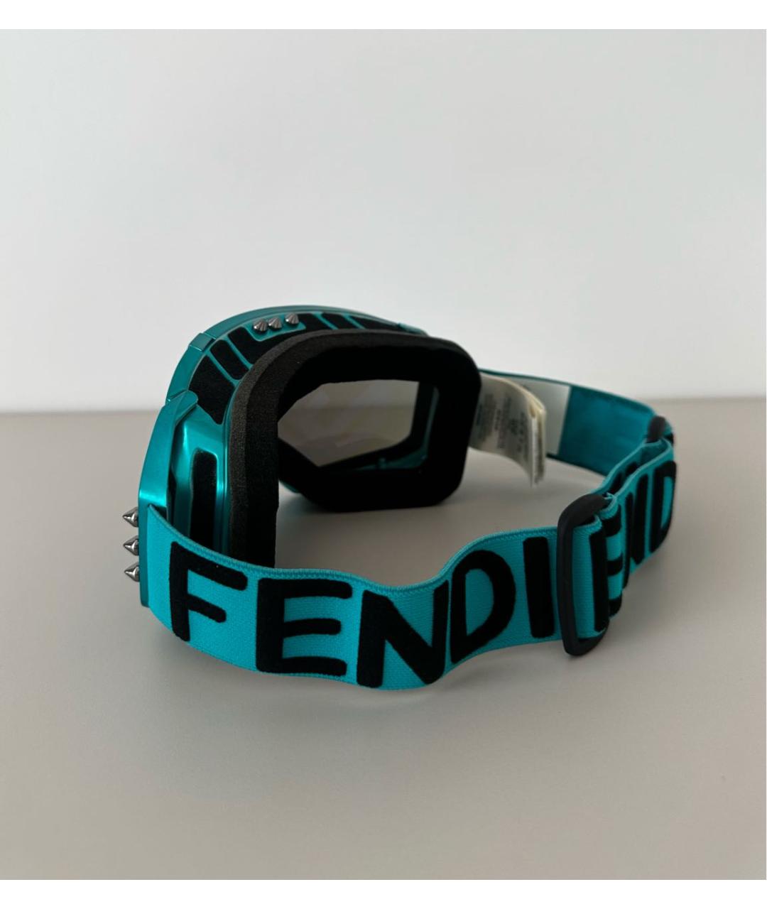 FENDI Бирюзовые солнцезащитные очки, фото 2