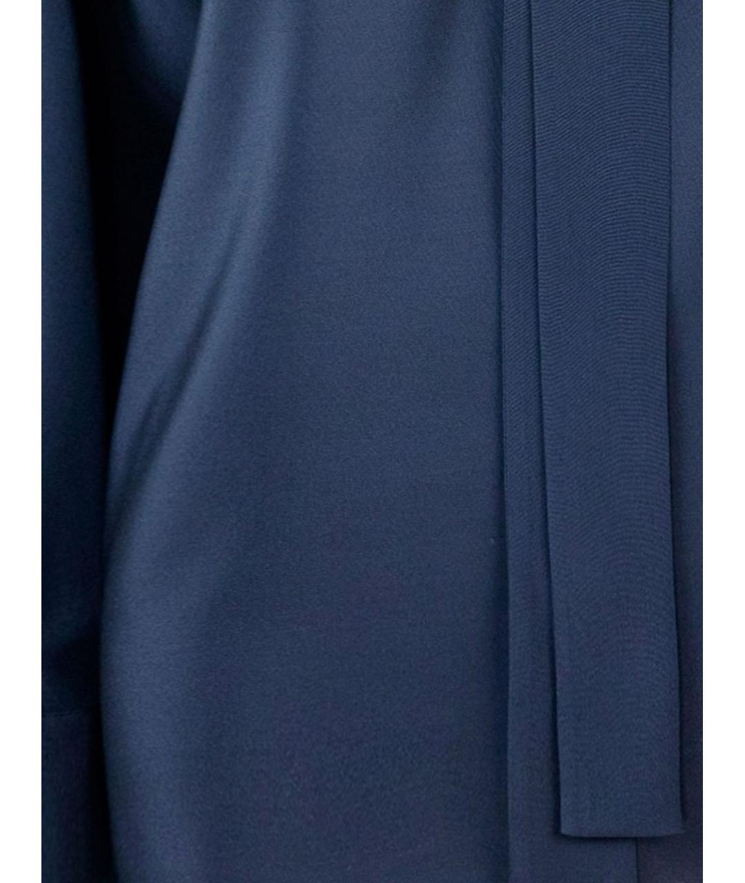 MAX MARA Синяя шелковая блузы, фото 2