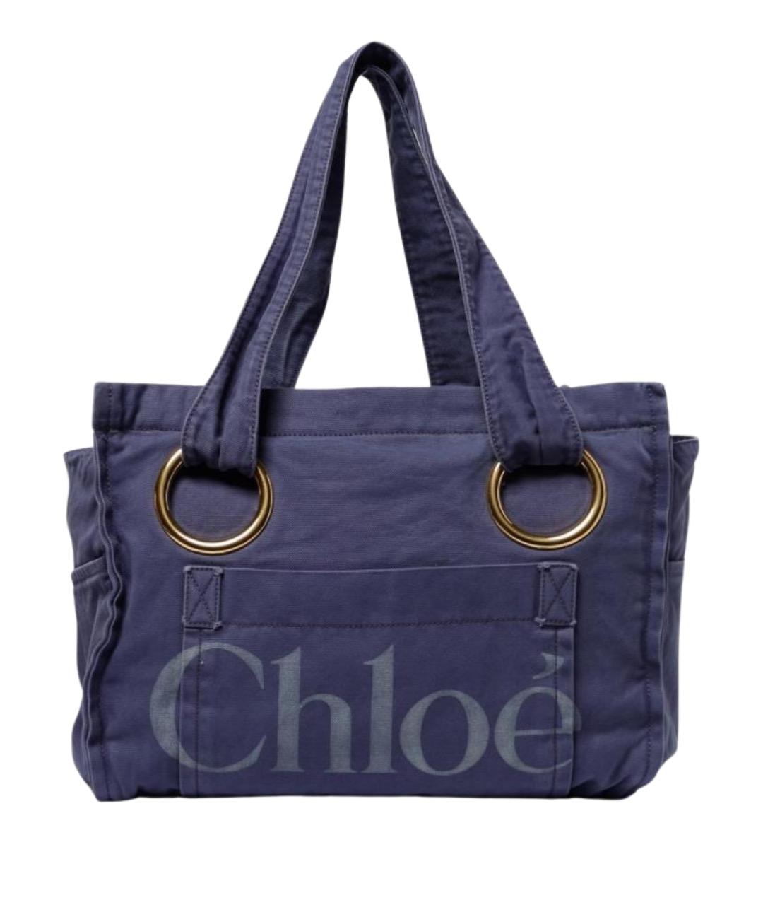 CHLOE Синяя сумка тоут, фото 1