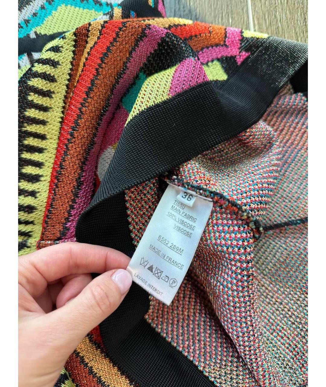 BALMAIN Мульти вискозное платье, фото 4