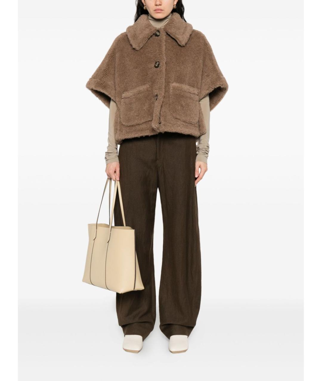 MAX MARA Коричневая шерстяная куртка, фото 2