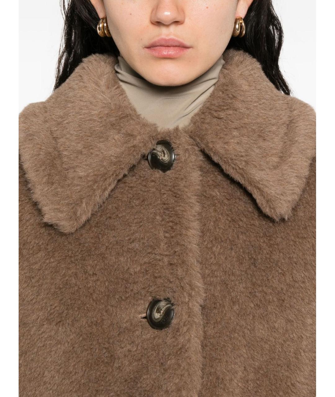 MAX MARA Коричневая шерстяная куртка, фото 5