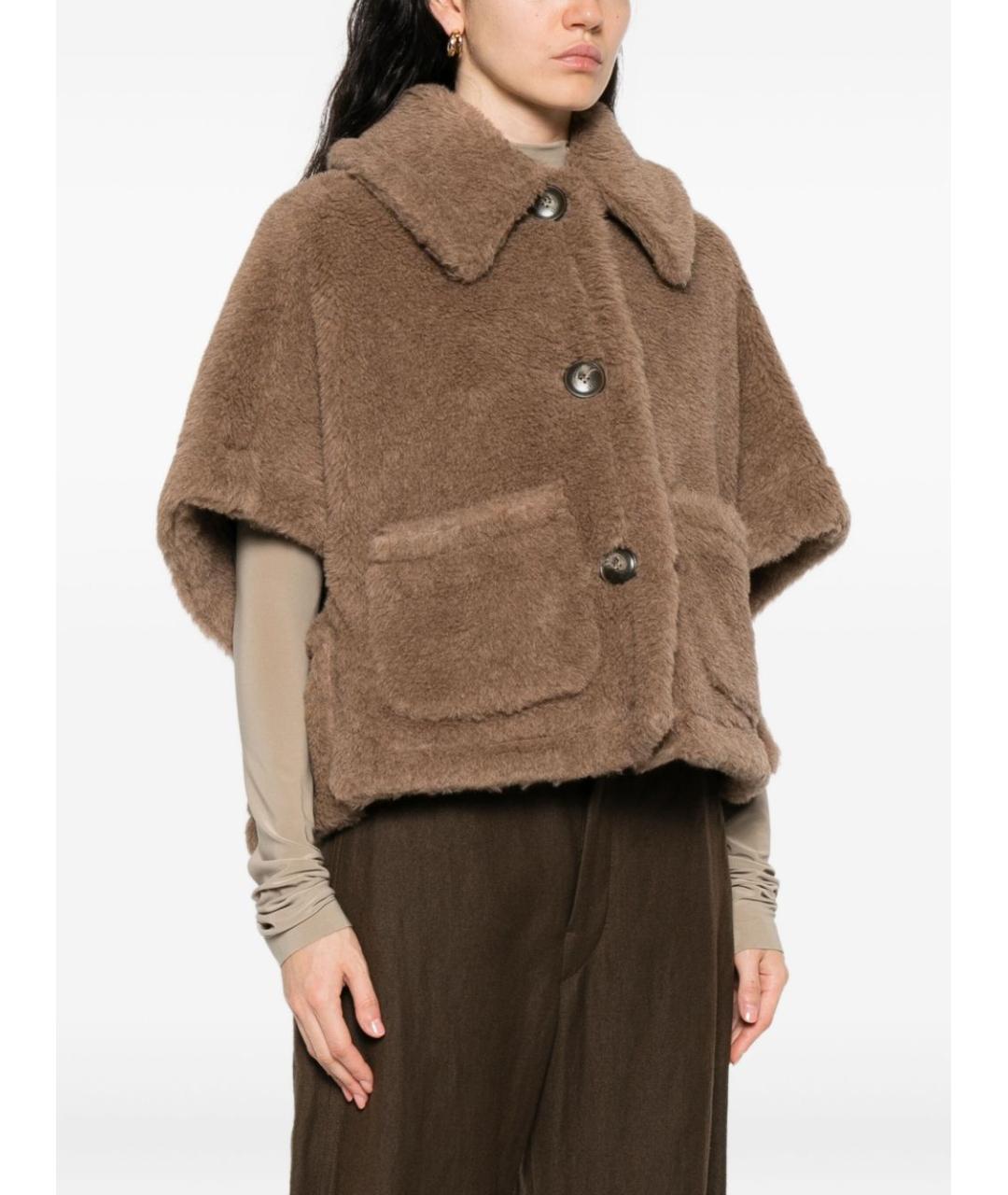 MAX MARA Коричневая шерстяная куртка, фото 4