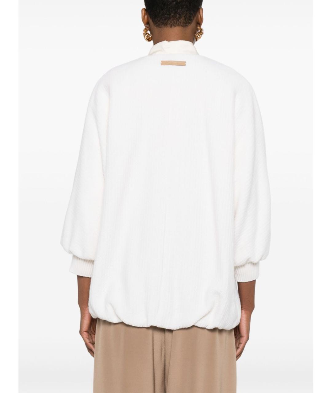 MAX MARA Белая шерстяная куртка, фото 5