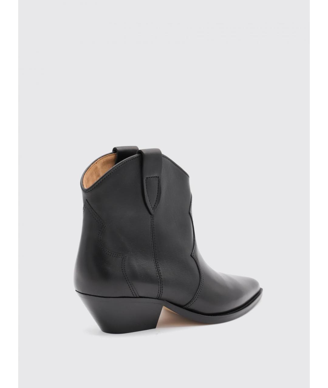 ISABEL MARANT Черные кожаные ботинки, фото 3