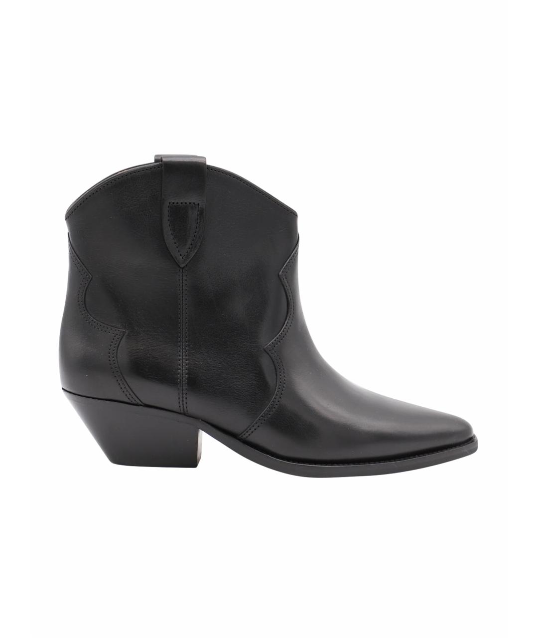 ISABEL MARANT Черные кожаные ботинки, фото 1
