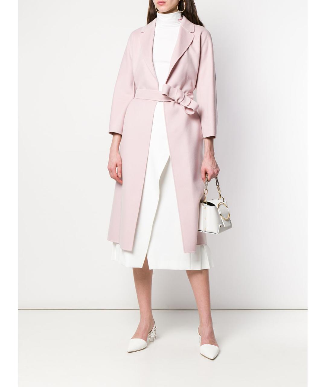 'S MAX MARA Розовое шерстяное пальто, фото 2