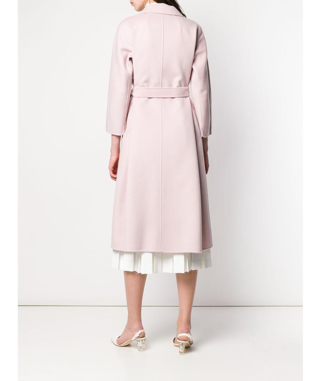 'S MAX MARA Розовое шерстяное пальто, фото 4