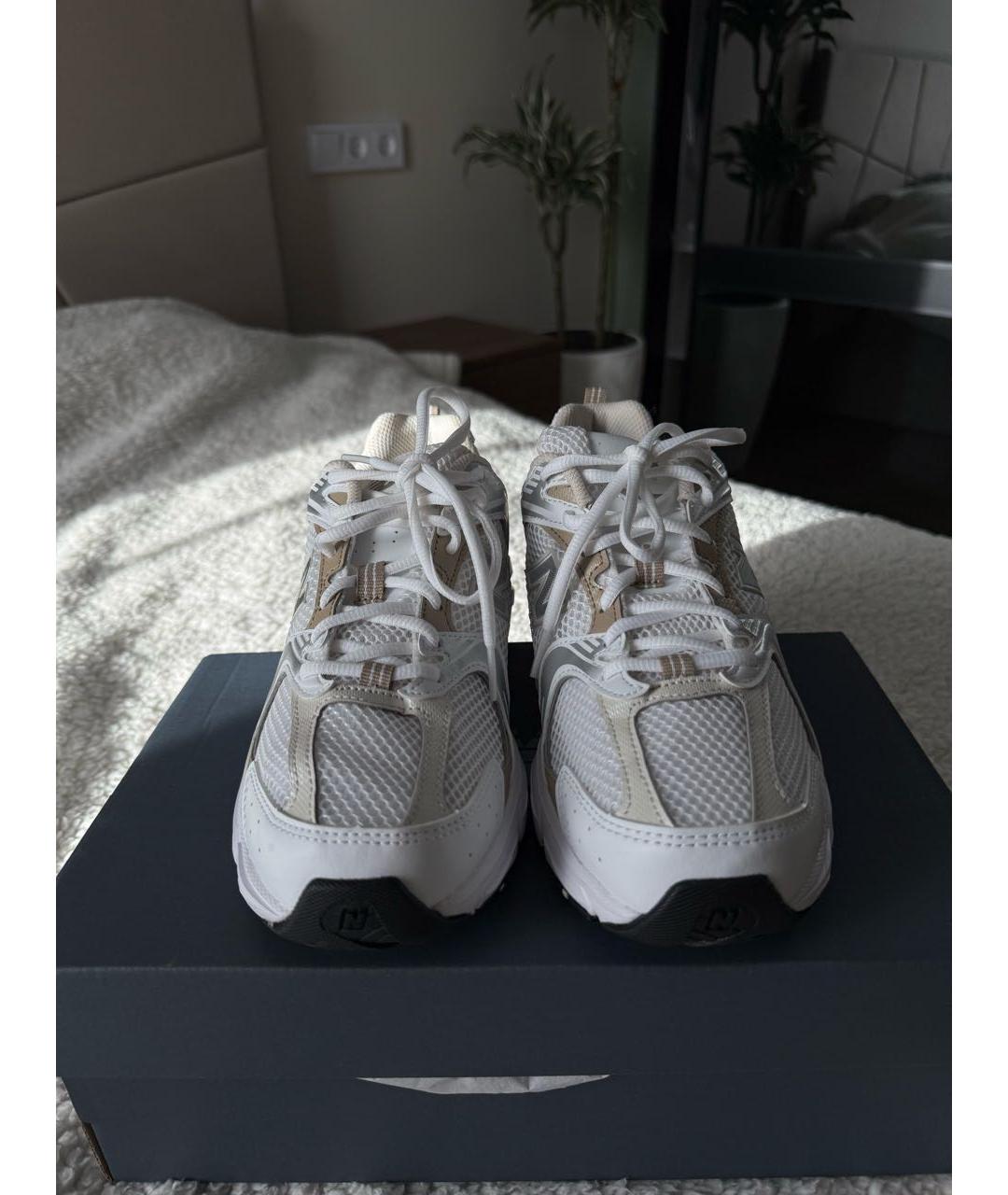 NEW BALANCE Бежевые текстильные кроссовки, фото 2