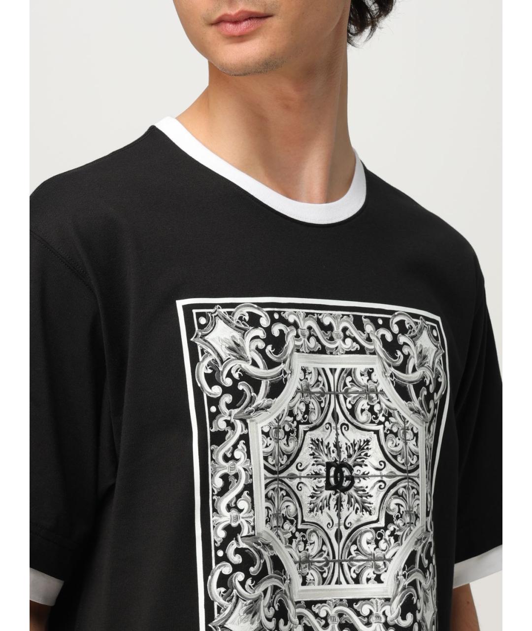 DOLCE&GABBANA Черная футболка, фото 6