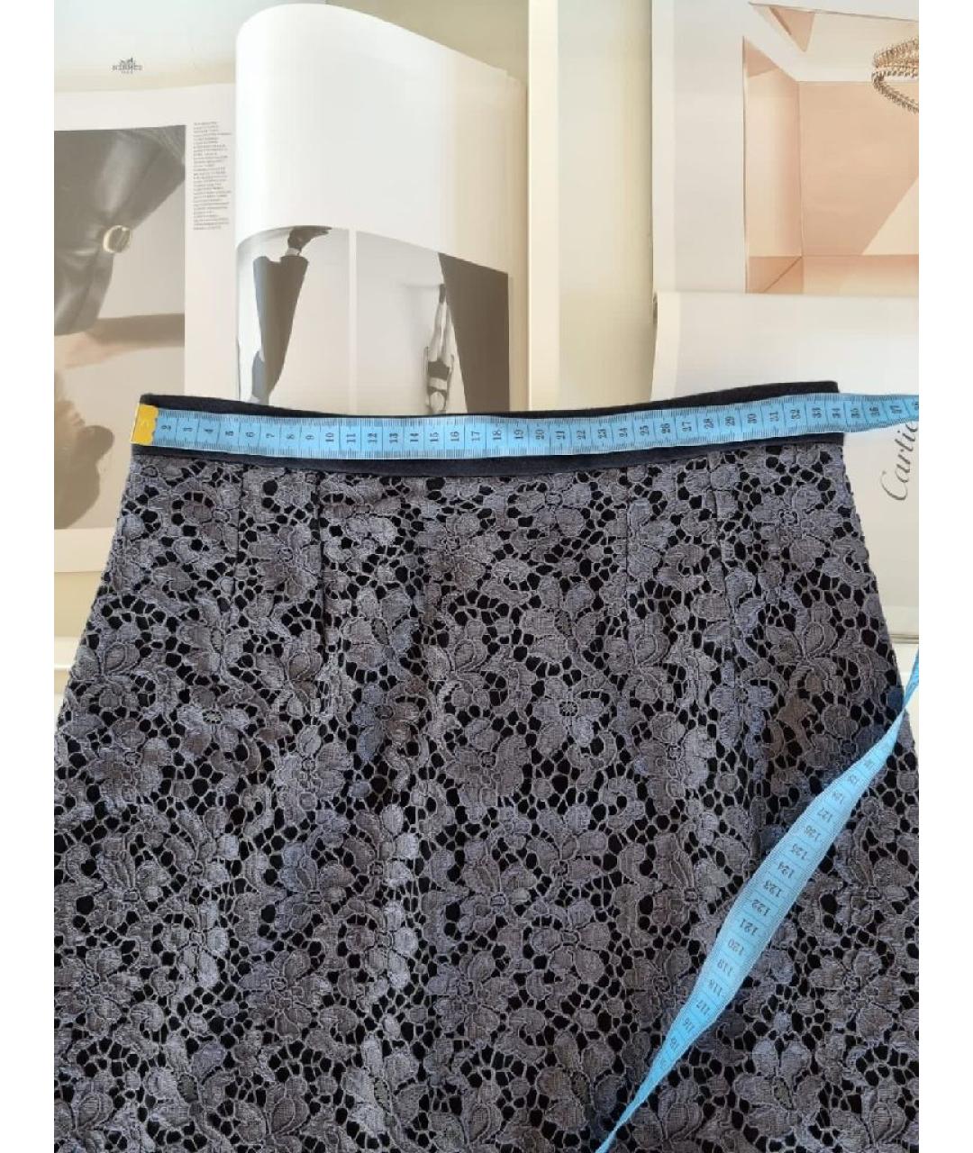 DOLCE&GABBANA Антрацитовый хлопковый костюм с юбками, фото 5