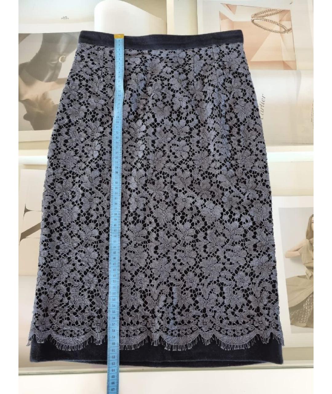 DOLCE&GABBANA Антрацитовый хлопковый костюм с юбками, фото 6