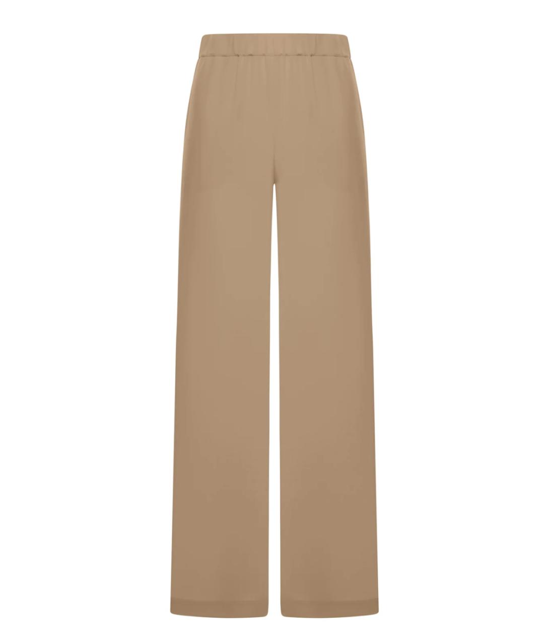 MAX MARA Коричневые прямые брюки, фото 1