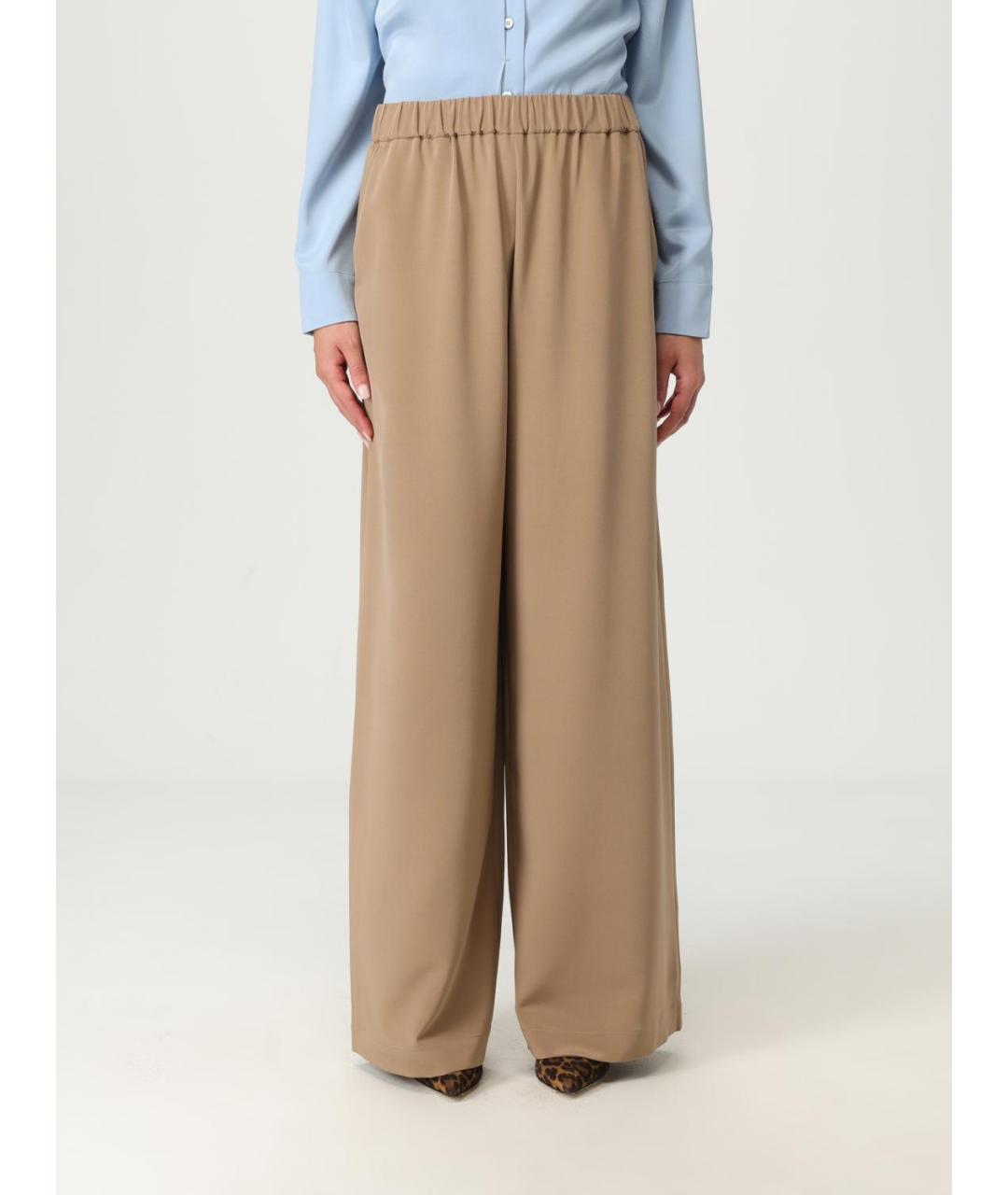 MAX MARA Коричневые прямые брюки, фото 2