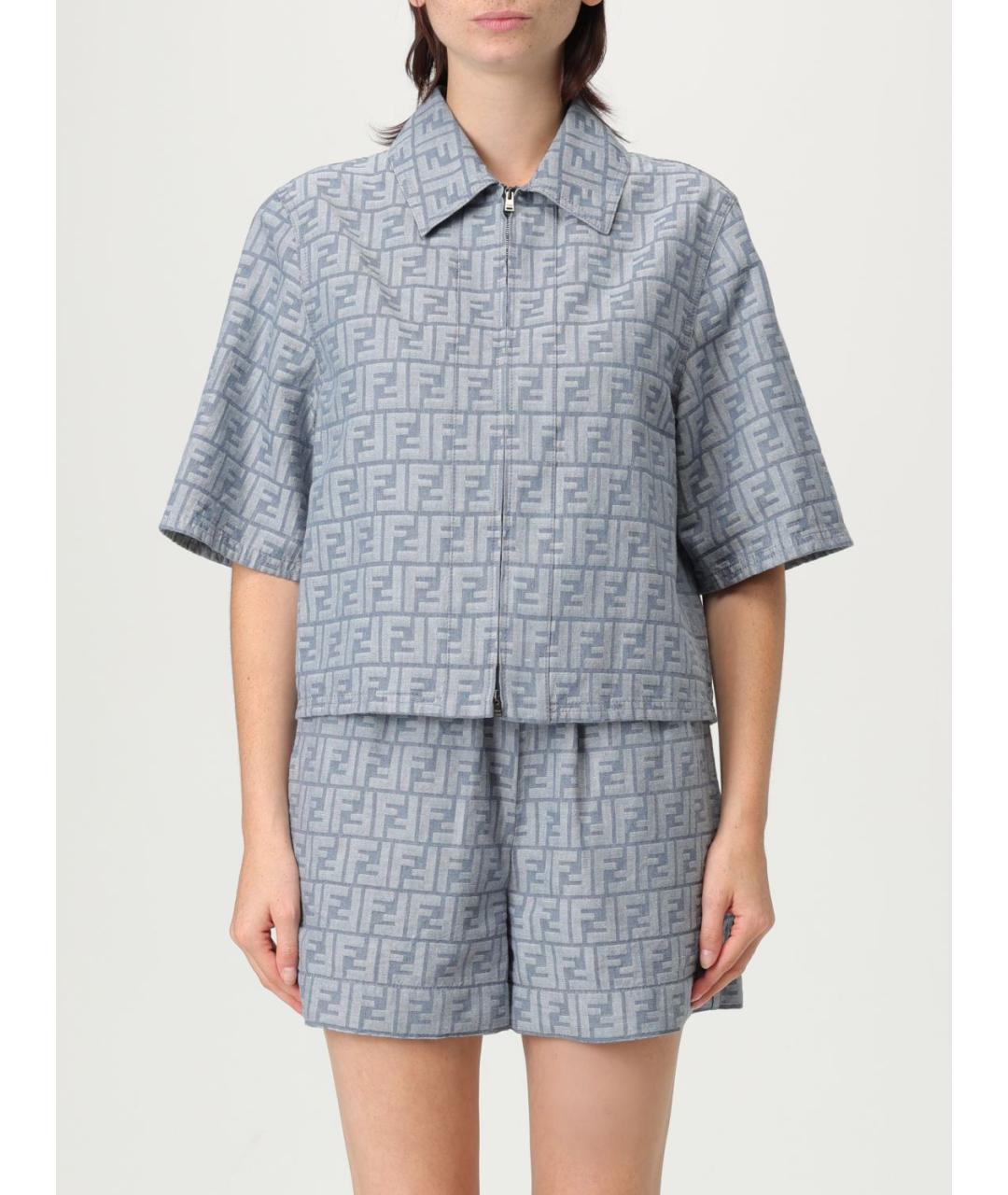 FENDI Синяя куртка, фото 2