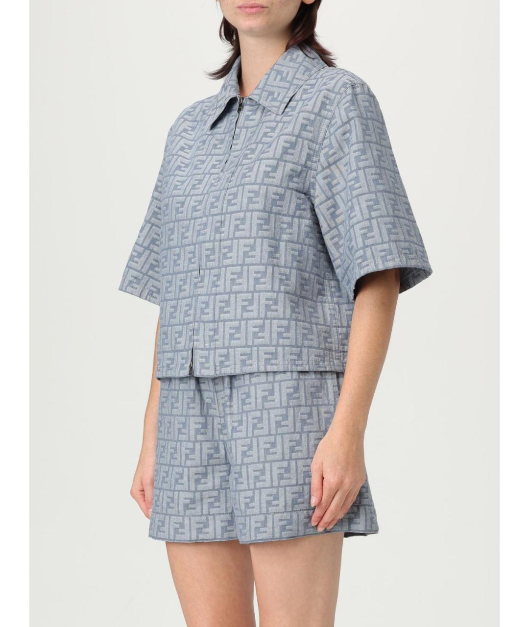 FENDI Синяя куртка, фото 5