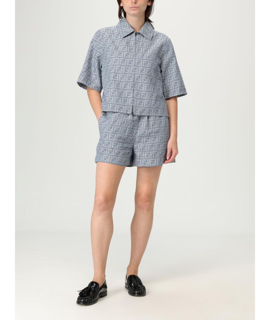 FENDI Синяя куртка, фото 3