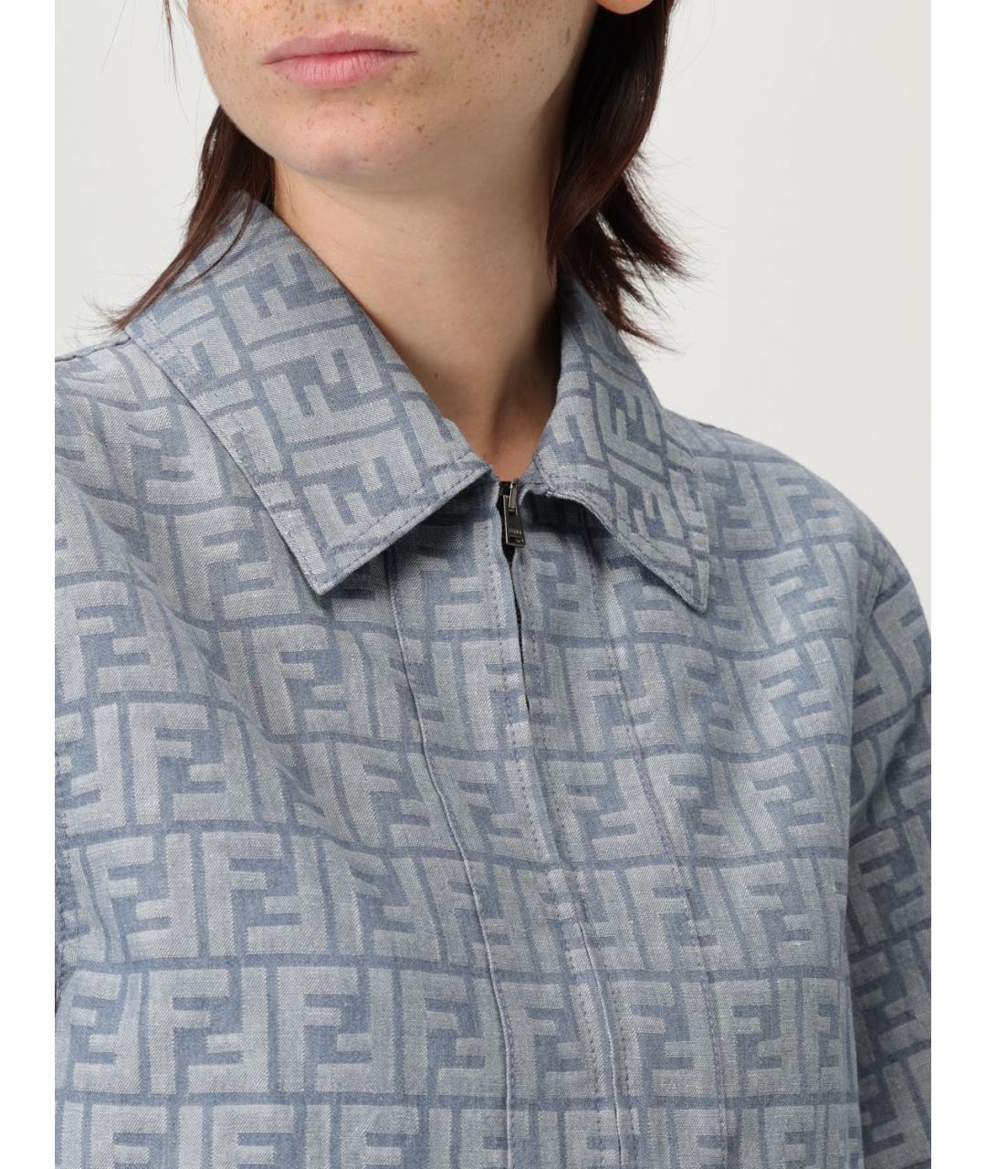 FENDI Синяя куртка, фото 6