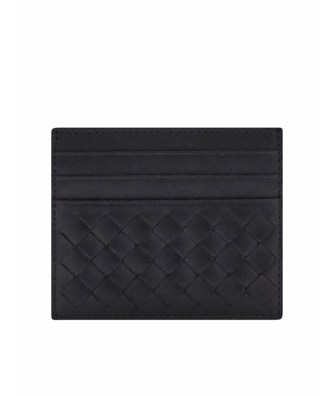 BOTTEGA VENETA Черный кожаный кардхолдер, фото 1