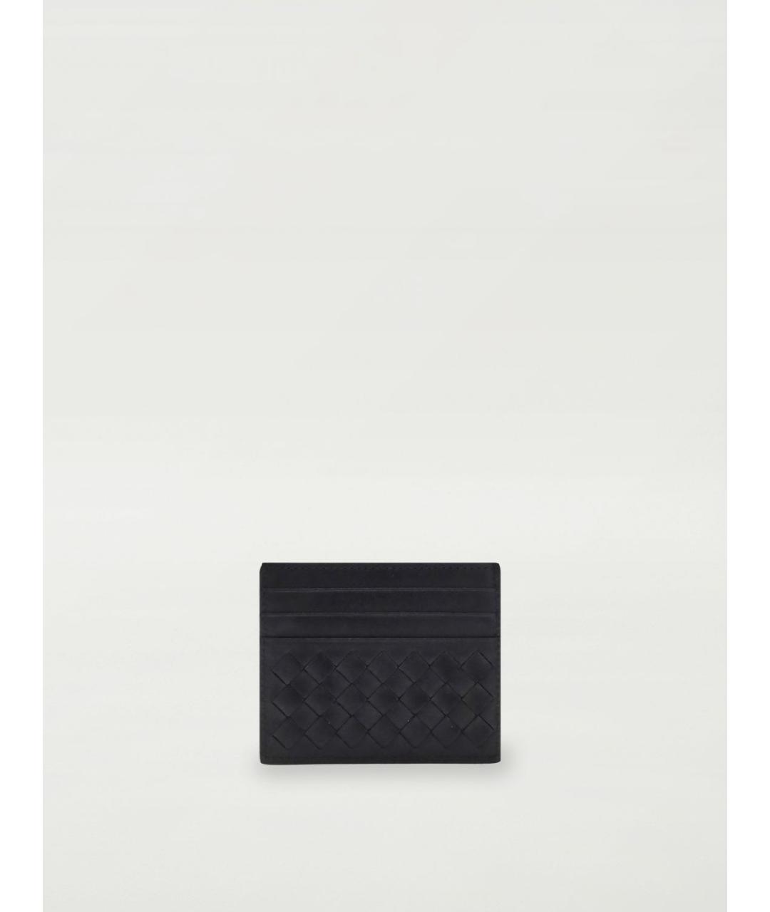 BOTTEGA VENETA Черный кожаный кардхолдер, фото 2