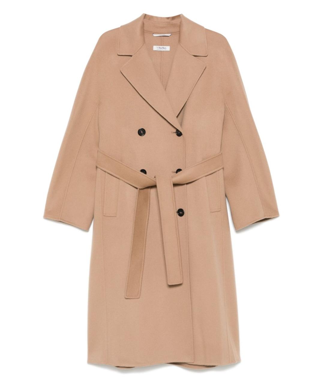 'S MAX MARA Бежевое шерстяное пальто, фото 1