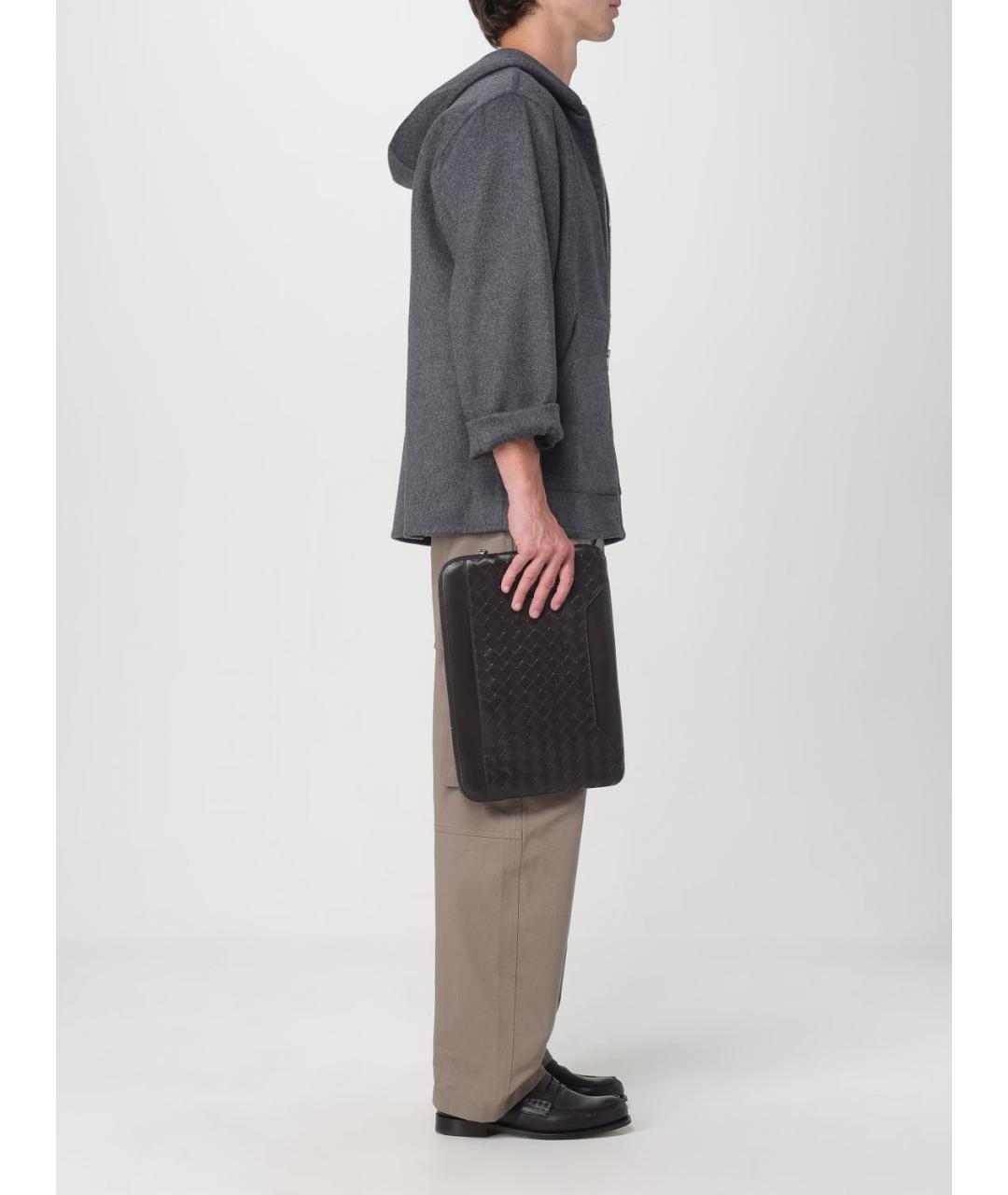 BOTTEGA VENETA Серые повседневные брюки, фото 3