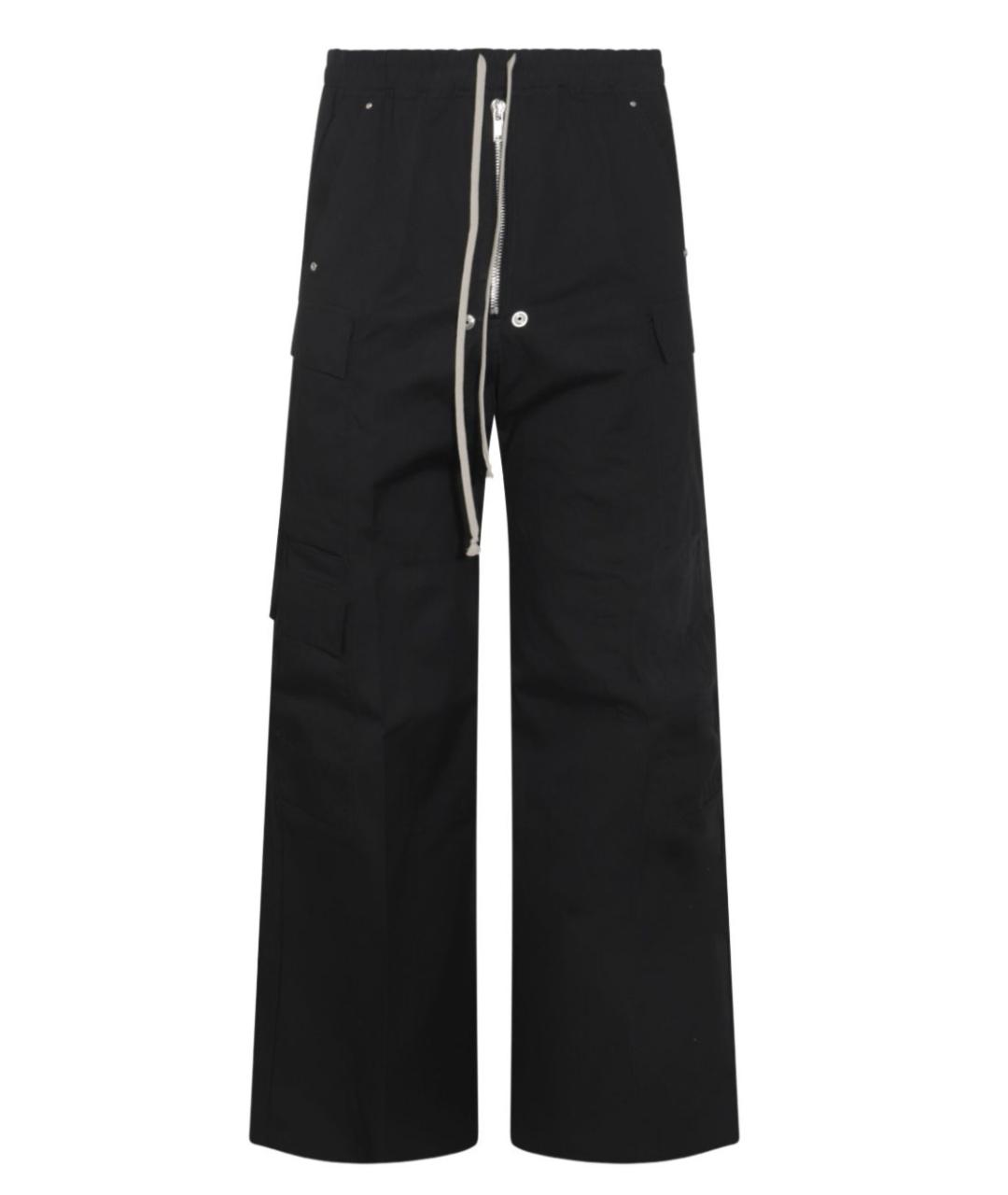 RICK OWENS Черные повседневные брюки, фото 1