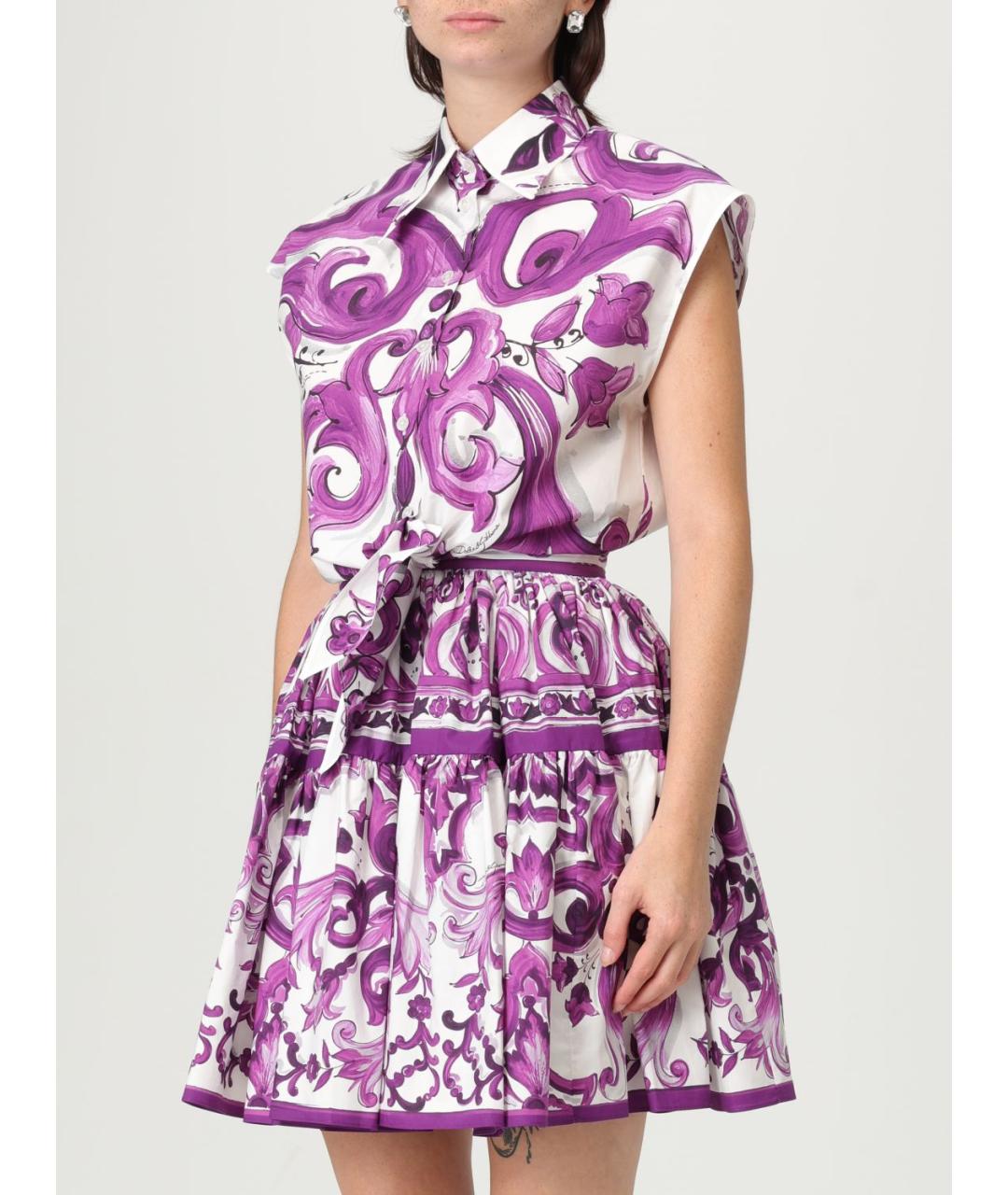 DOLCE&GABBANA Фиолетовая блузы, фото 5