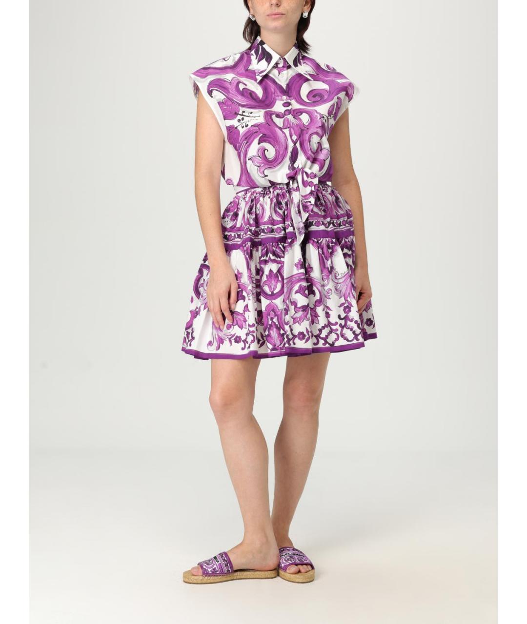 DOLCE&GABBANA Фиолетовая блузы, фото 3