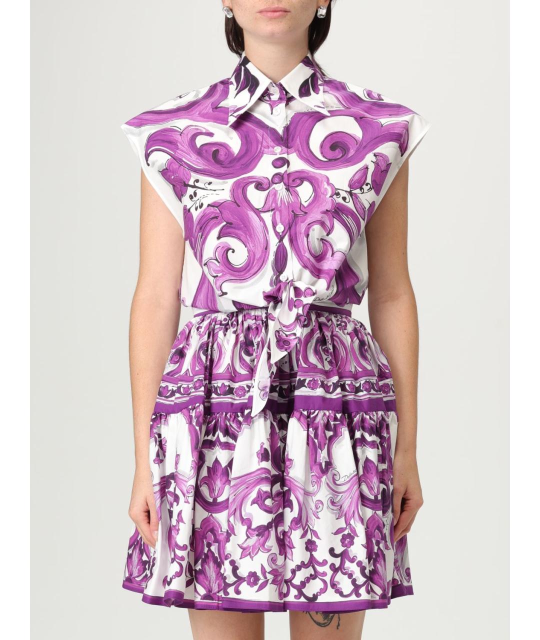 DOLCE&GABBANA Фиолетовая блузы, фото 2